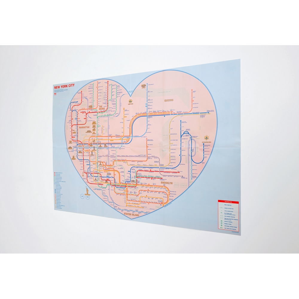 Railway Citymap - New York Pink – Bild 2